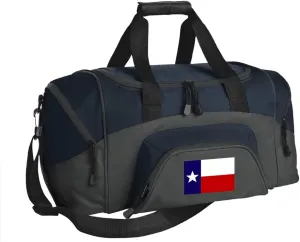 SMALL Texas Gym Bag Deluxe Texas Flag Travel Duffel Bag
