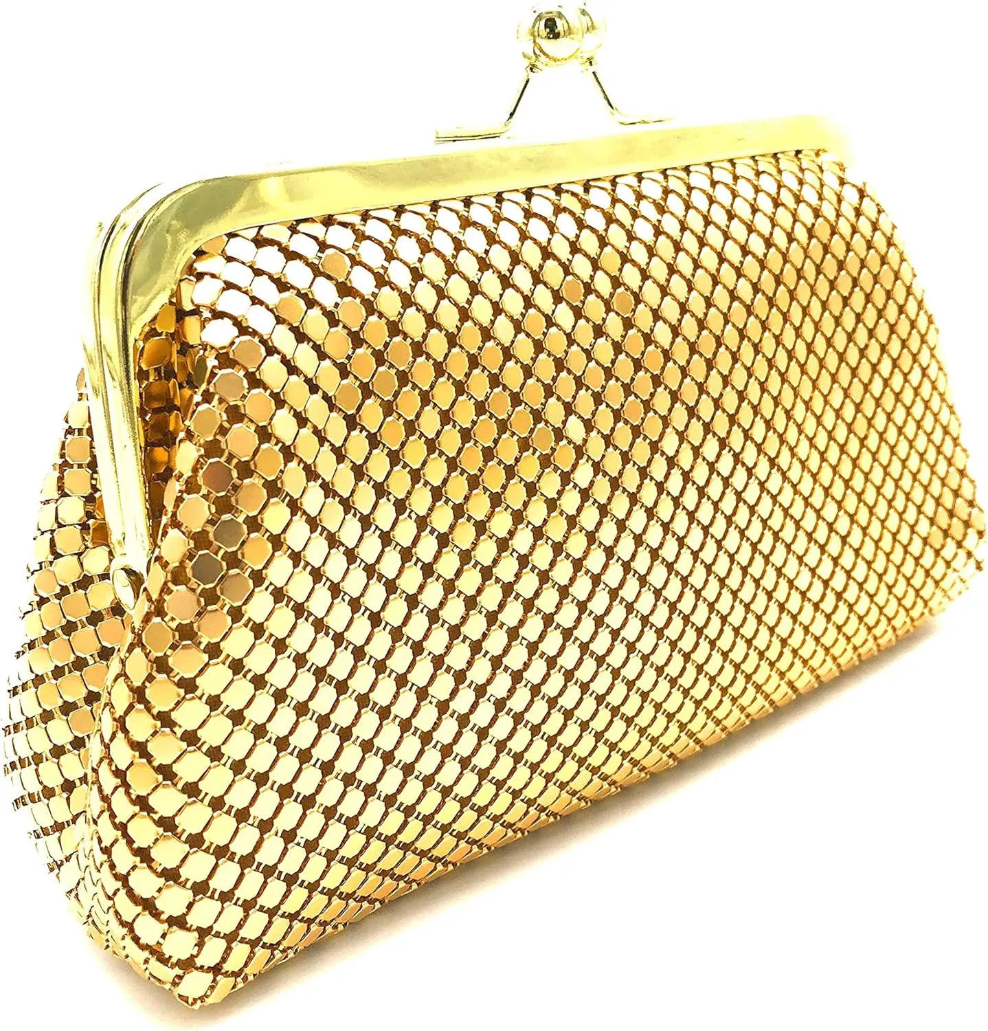 Small Women Clutch Metal Mesh Evening Purse for Party prom Wedding