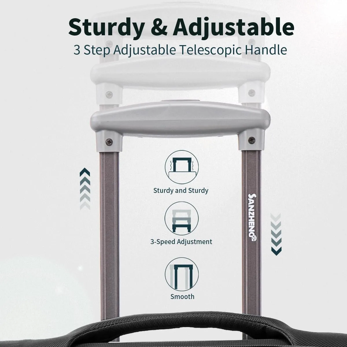 Softside Luggage Set with Spinner Wheels, 4 Piece Expandable Fabric Large Suitcases Set with TSA Lock (Black, 20/24/28/32inch)