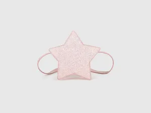 Solid Glitter Star-Shaped Sling Bag