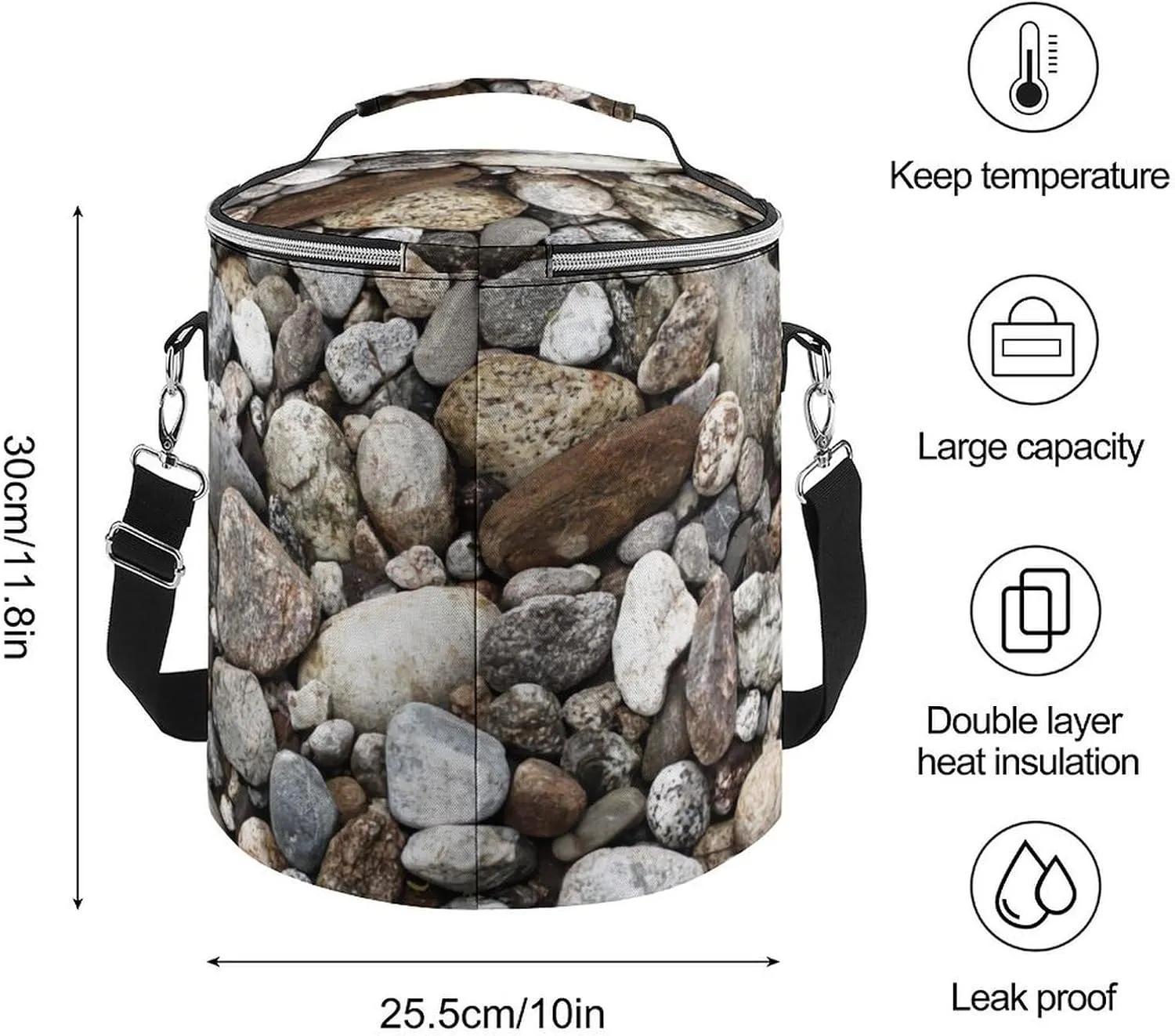 Southwest Canyons Diamon Large Capacity Cylindrical Camping Ice Pack, Stylish Handheld Ice Pack