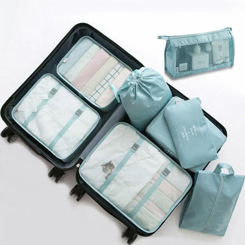 Storage Bags 8PCS Nylon 7Colours