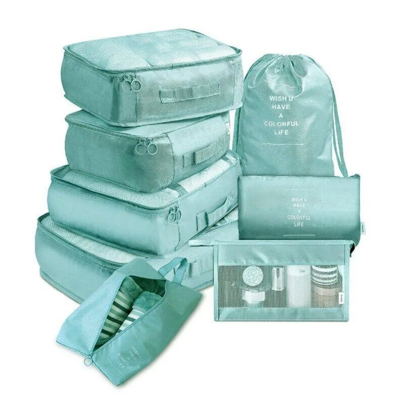 Storage Bags 8PCS Nylon 7Colours