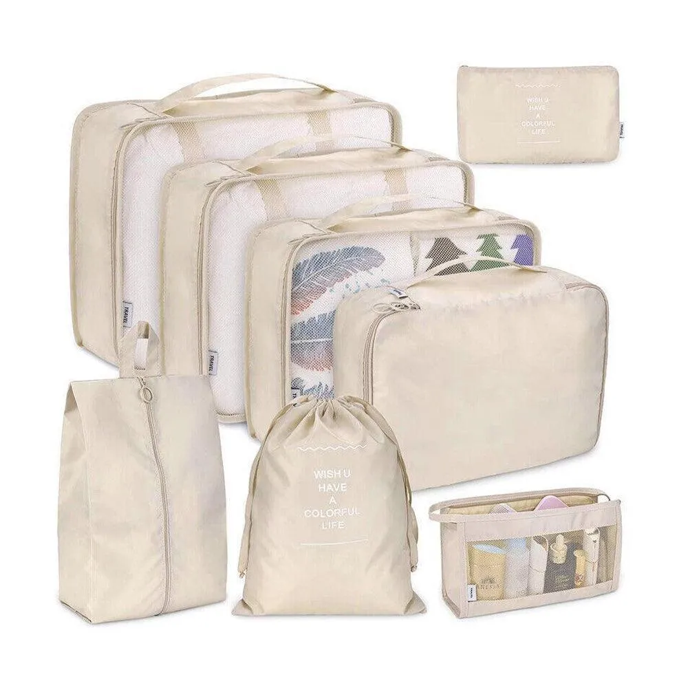 Storage Bags 8PCS Nylon 7Colours