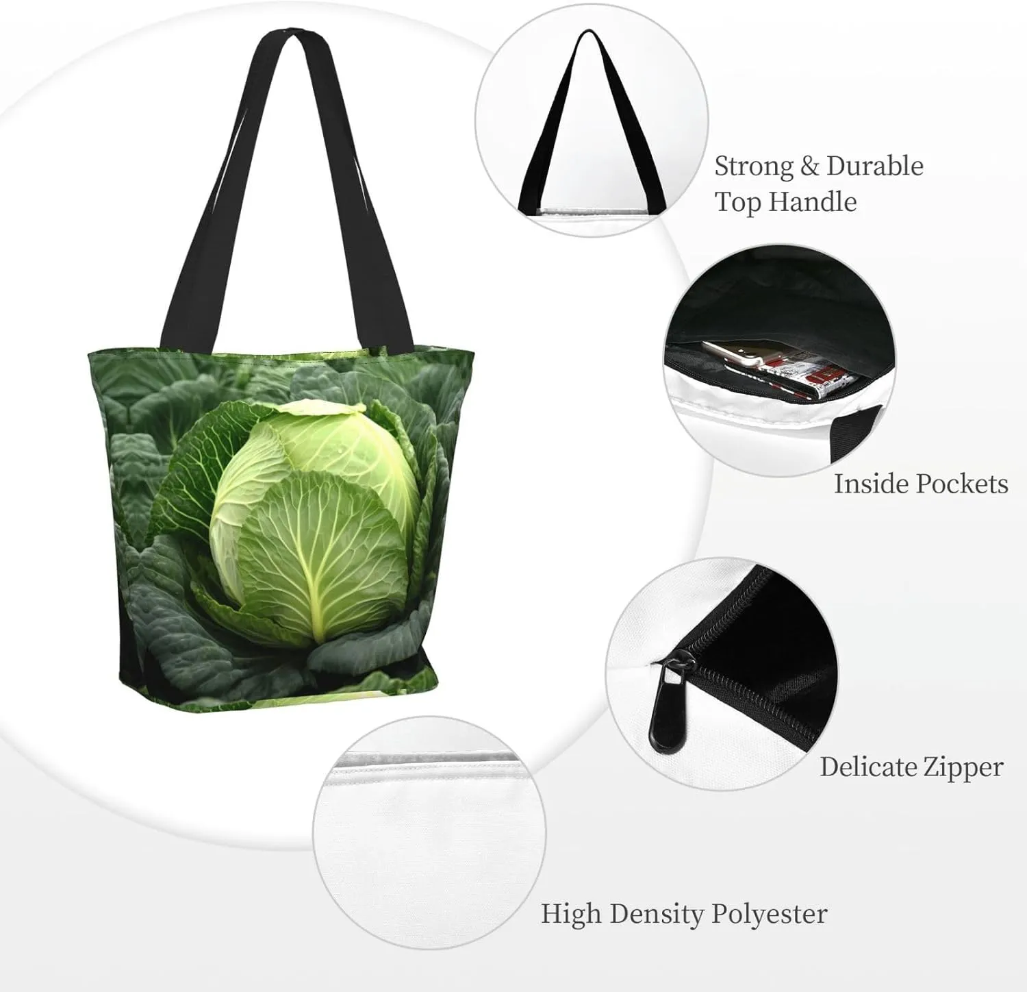 Strawberry Printed Fashionable Large Handbag And Shoulder Bag, Suitable For Various Daily Use