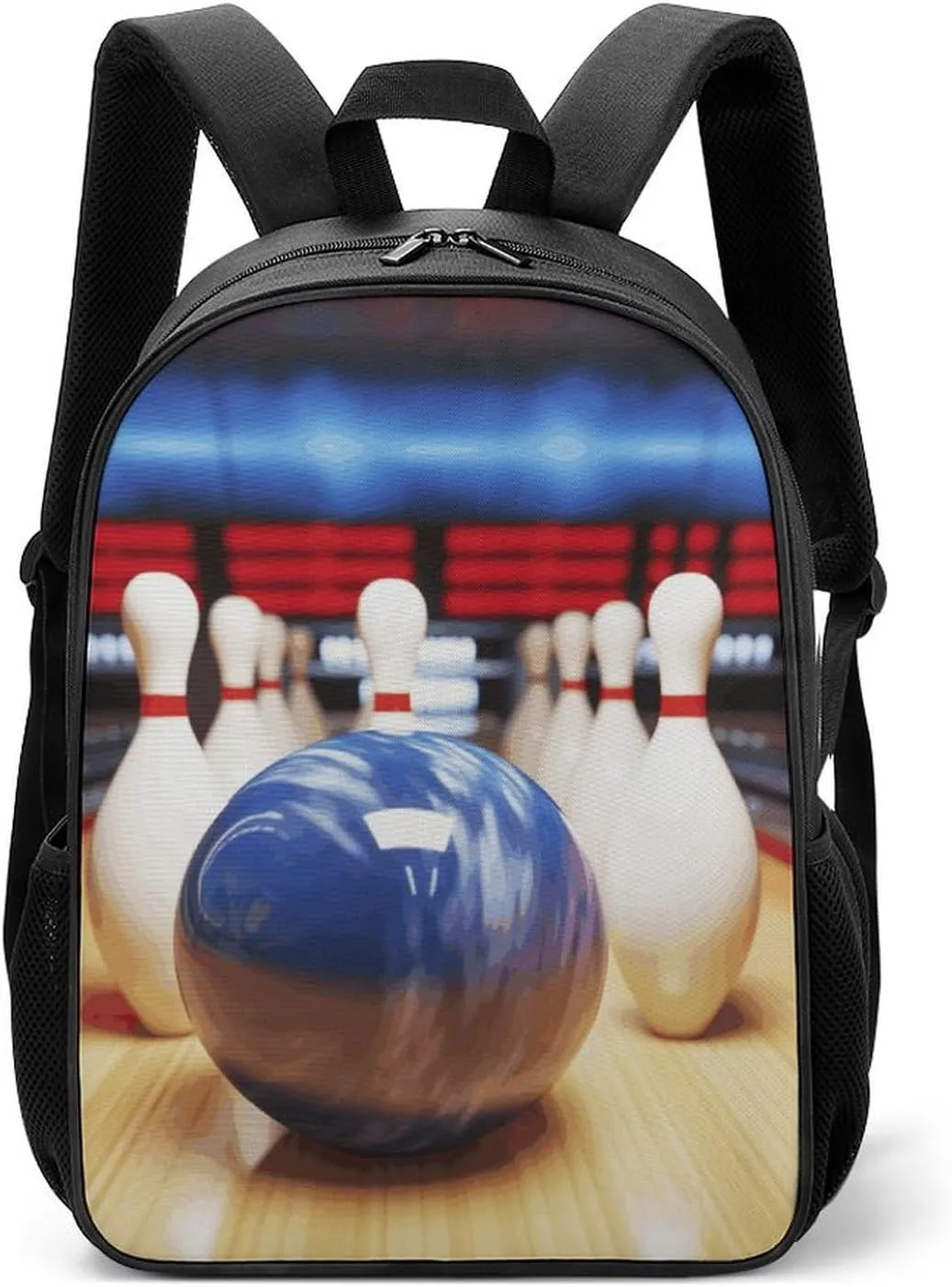 Stylish Backpack, Bowling Print Durable Backpack Travel Backpack Hiking Backpack Ergonomic Backpack Comfortable Backpack