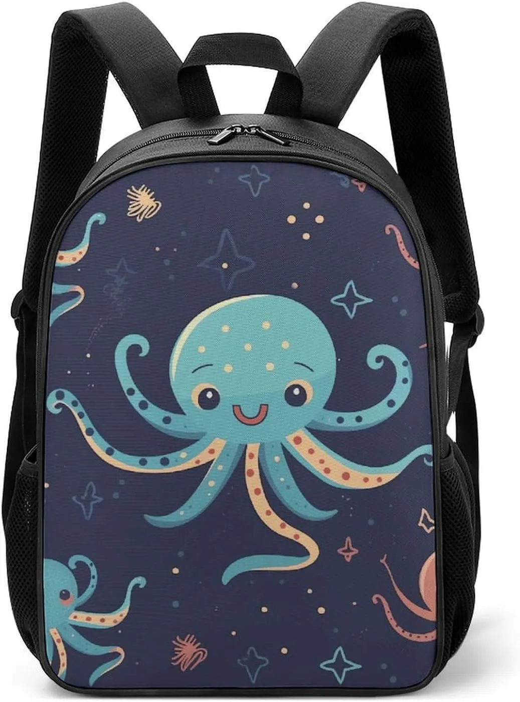 Stylish Backpack, Cartoon Octopus Print Durable Backpack Travel Backpack Hiking Backpack Ergonomic Backpack Comfortable Backpack