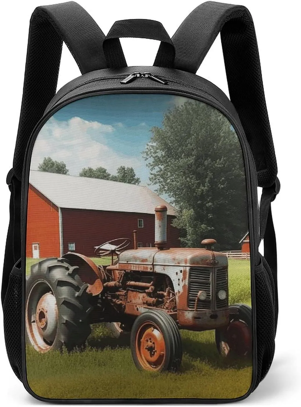 Stylish Backpack, Company Farm Tractor Print Durable Backpack Travel Backpack Hiking Backpack Ergonomic Backpack Comfortable Backpack