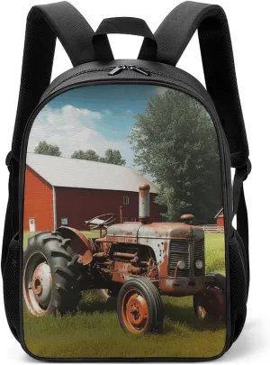 Stylish Backpack, Company Farm Tractor Print Durable Backpack Travel Backpack Hiking Backpack Ergonomic Backpack Comfortable Backpack