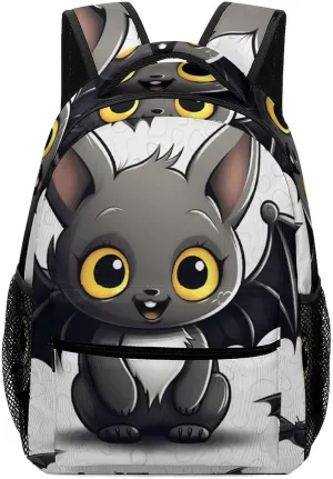 Stylish Backpack, Cute Bat Print Durable Backpack Travel Backpack Hiking Backpack Ergonomic Backpack Comfortable Backpack