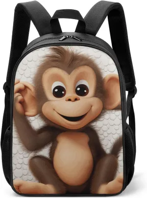 Stylish Backpack, Cute Monkey Print Durable Backpack Travel Backpack Hiking Backpack Ergonomic Backpack Comfortable Backpack