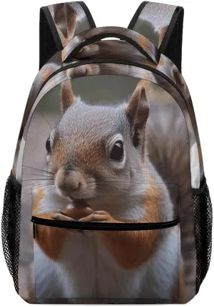 Stylish Backpack, Cute Squirrel Print Durable Backpack Travel Backpack Hiking Backpack Ergonomic Backpack Comfortable Backpack, Style