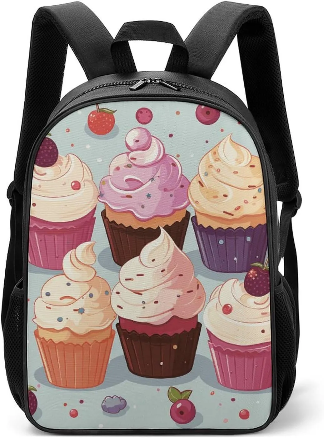 Stylish Backpack, Delicious Cupcakes Print Durable Backpack Travel Backpack Hiking Backpack Ergonomic Backpack Comfortable Backpack, Style