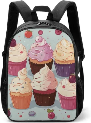 Stylish Backpack, Delicious Cupcakes Print Durable Backpack Travel Backpack Hiking Backpack Ergonomic Backpack Comfortable Backpack, Style