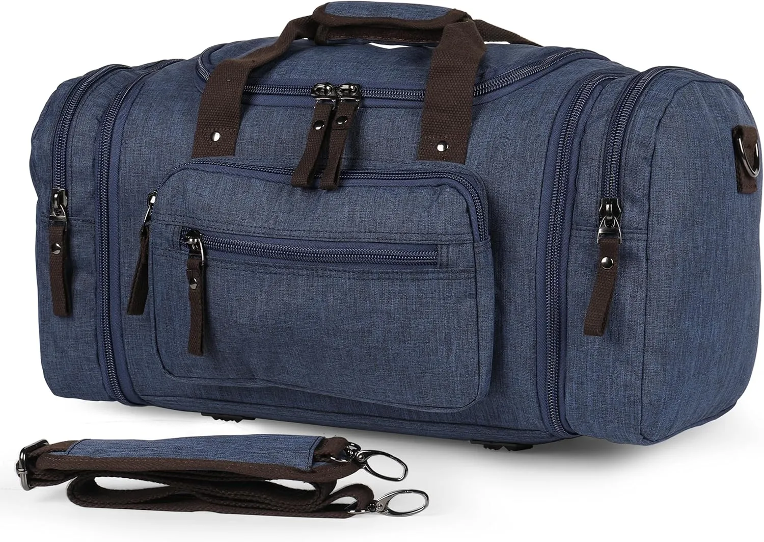 Stylish Duffle Bag for Travel – Expandable to 40L Lightweight and Waterproof Weekender Bag with Multiple Pockets and Adjustable Shoulder Strap for Men & Women – A Premium Carry On Duffle Bag