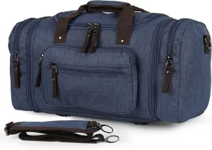 Stylish Duffle Bag for Travel – Expandable to 40L Lightweight and Waterproof Weekender Bag with Multiple Pockets and Adjustable Shoulder Strap for Men & Women – A Premium Carry On Duffle Bag