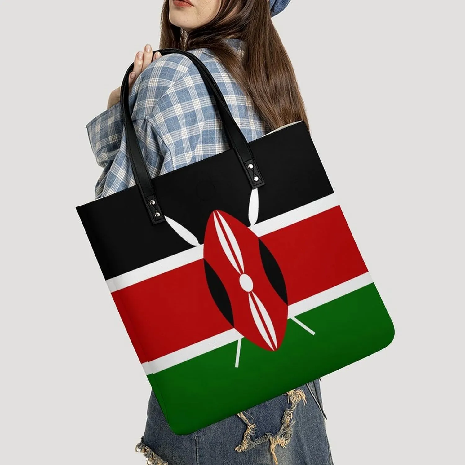 Stylish Jamaican Flag Women's Shoulder Bag Large Capacity Tote Handbag for Everyday Essentials