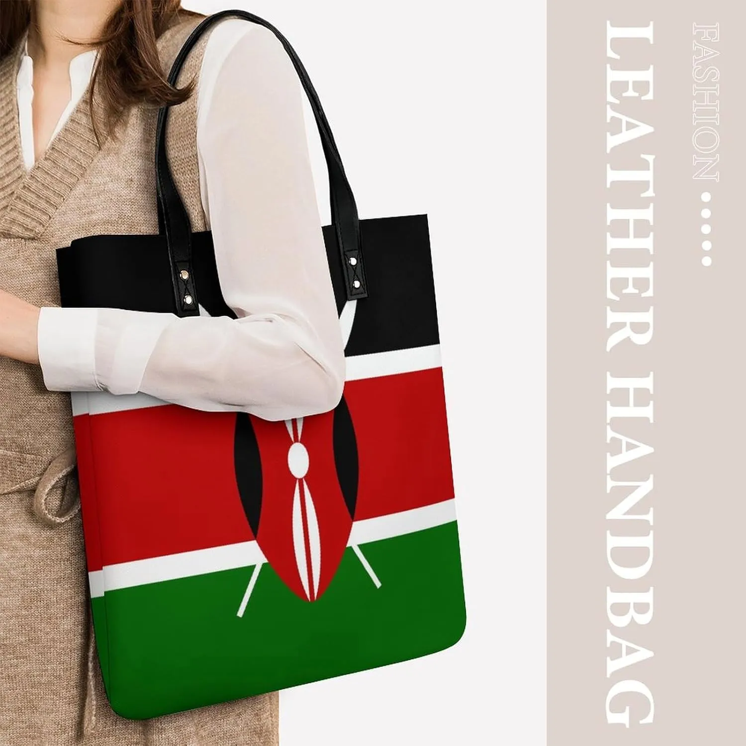 Stylish Jamaican Flag Women's Shoulder Bag Large Capacity Tote Handbag for Everyday Essentials