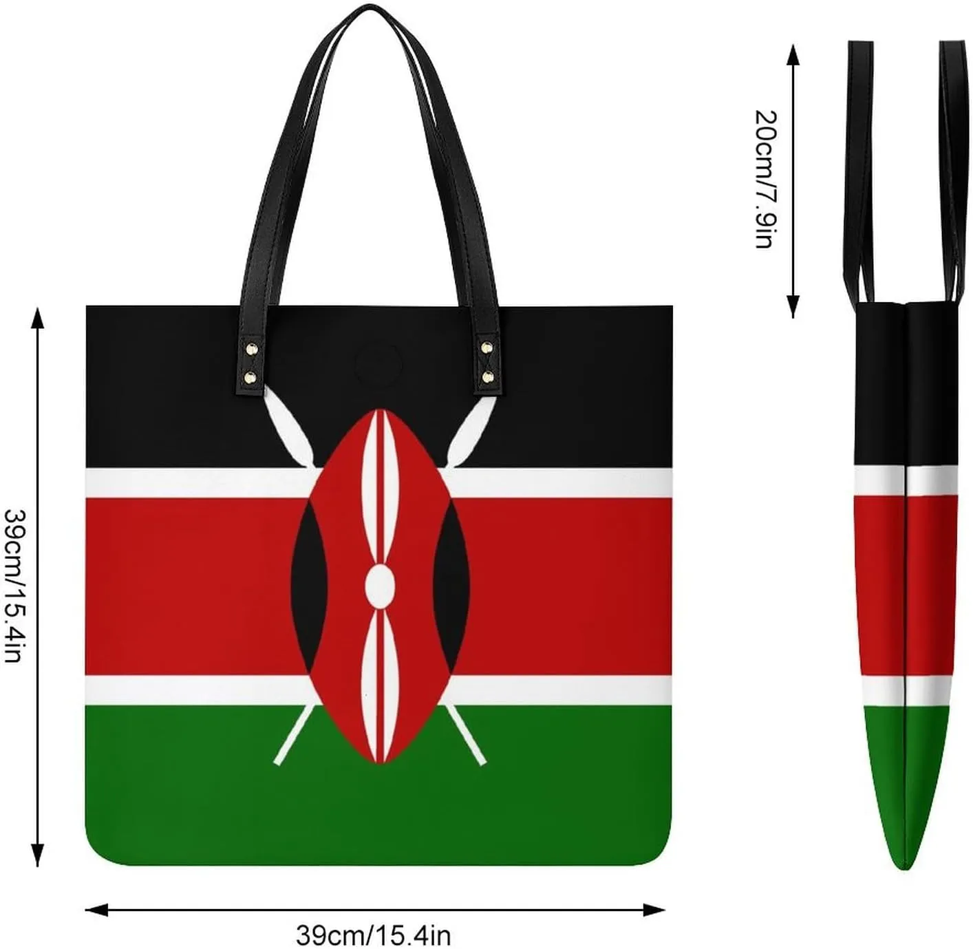 Stylish Jamaican Flag Women's Shoulder Bag Large Capacity Tote Handbag for Everyday Essentials