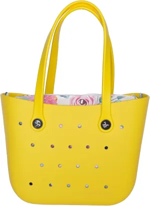 Stylish Medium EVA Rubber Shoulder Bag Tote Bag with inner for Sport Beach Pool Boat Shopping Gym