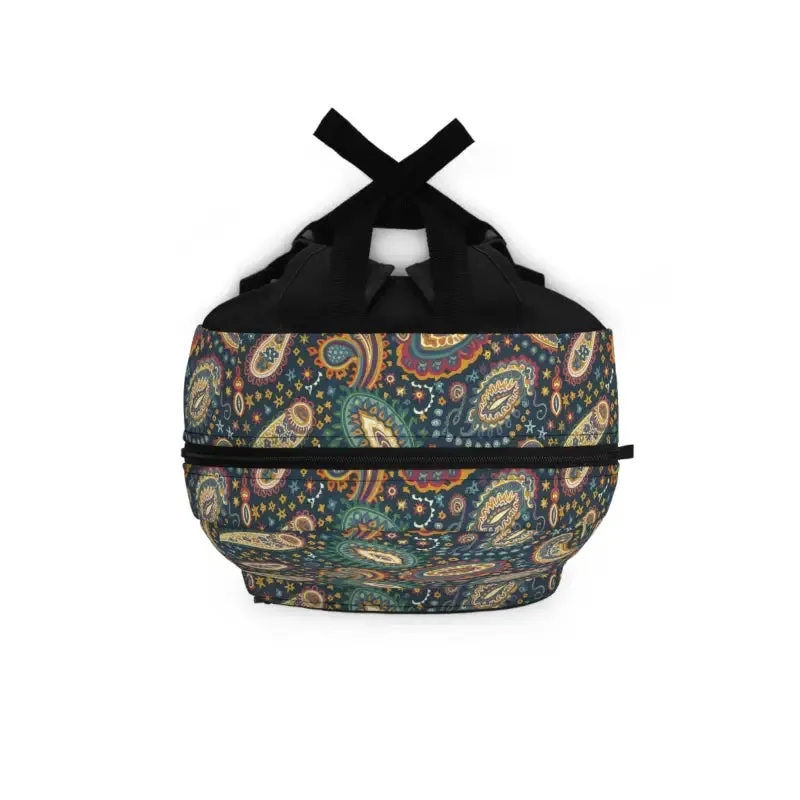 Stylish Paisley Pattern Backpack Adjustable Straps