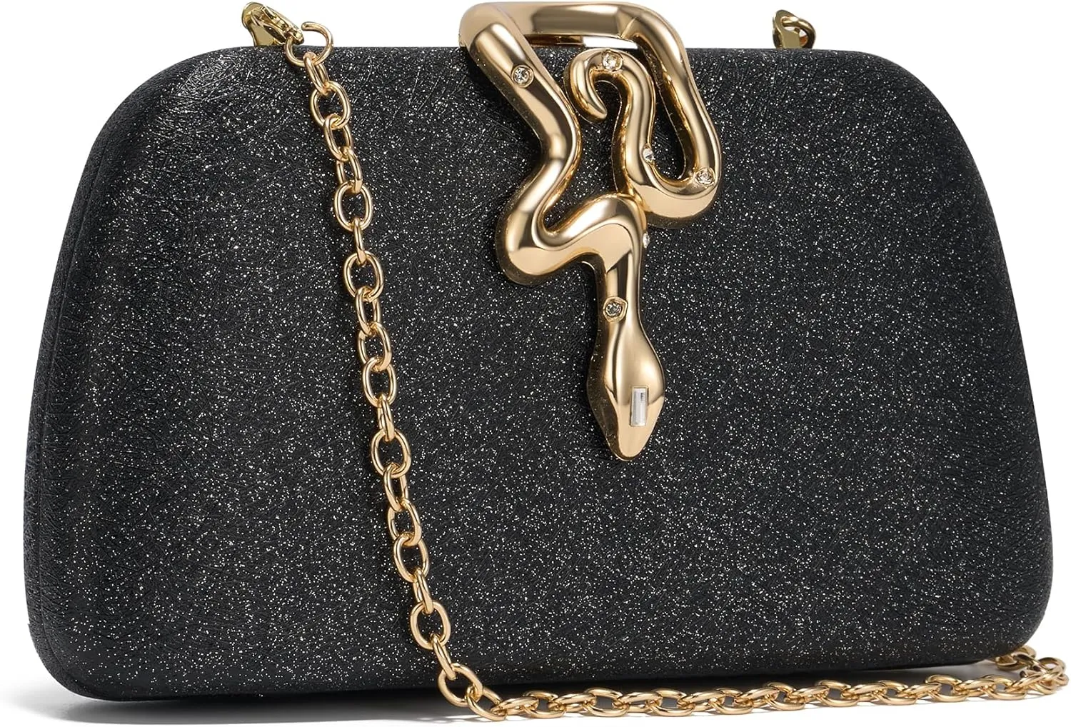 SWEETV Glitter Clutch Purses for Women Elegant Evening Bag for Parties, Weddings, and Formal Events