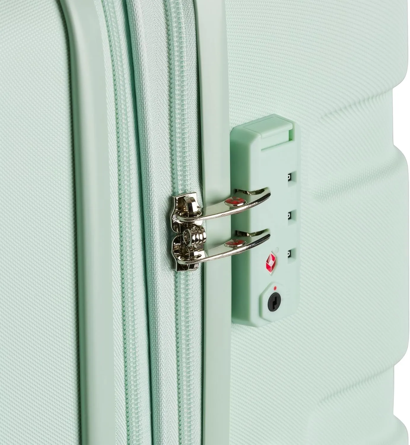 SwissGear 7366 Hardside Expandable Luggage with Spinner Wheels, Clearly Aqua, Checked-Large 27-Inch