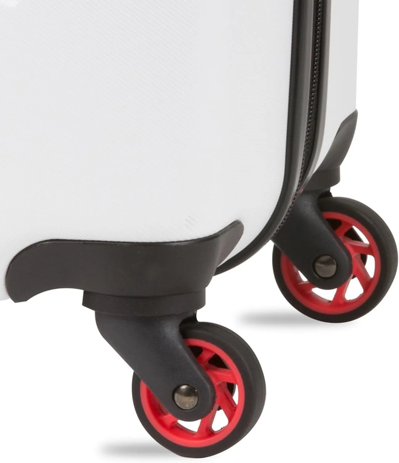 SwissGear 7366 Hardside Expandable Luggage with Spinner Wheels, White, Checked-Medium 23-Inch