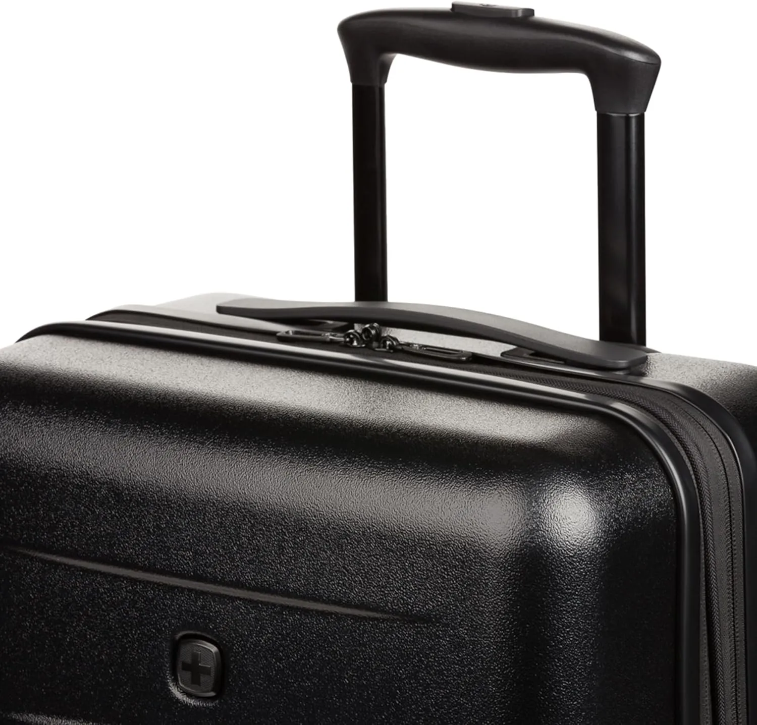 SwissGear 8020 Eclipse Hardside Expandable Luggage with Spinner Wheels, Black, Carry-On 18-Inch