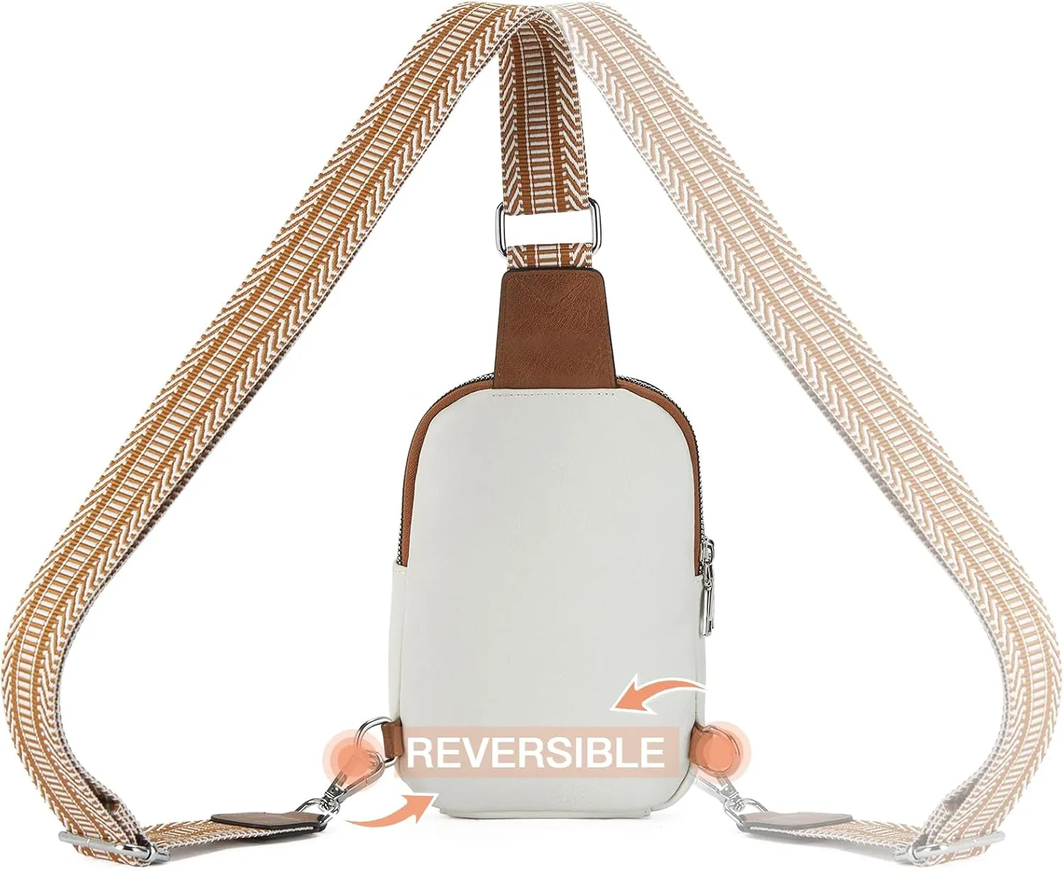 Telena Small Sling Bag for Women Vegan Leather Fashionable Fanny Pack Crossbody Bags for Women for Travel