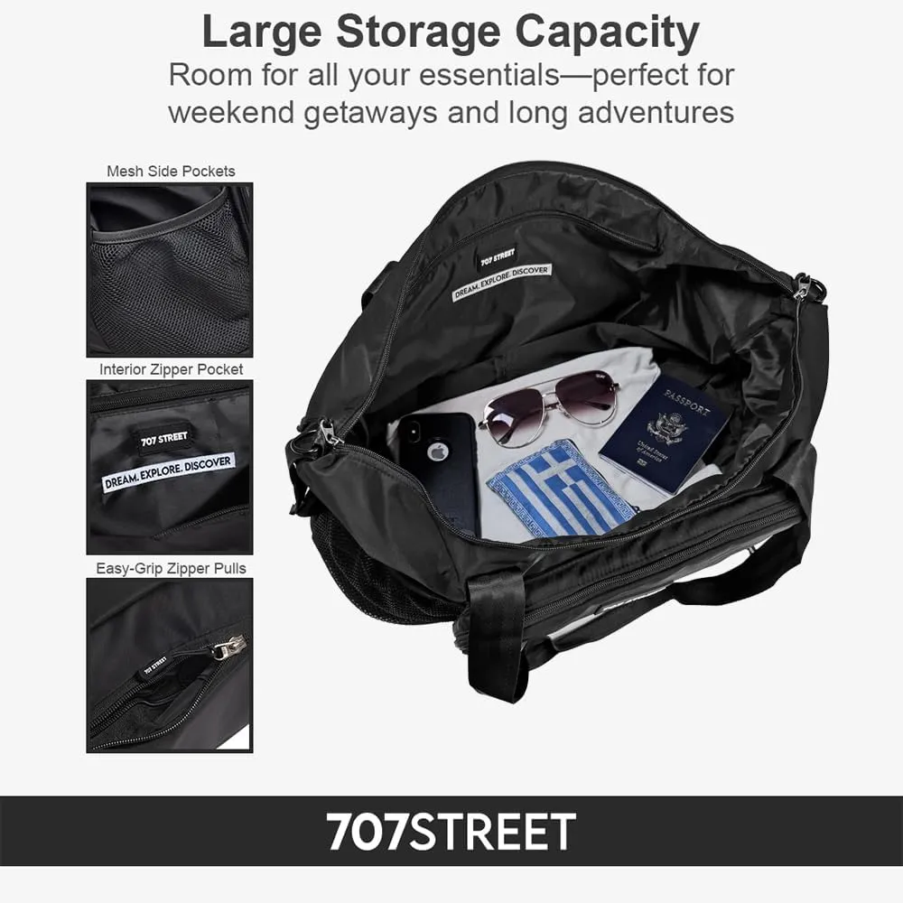 The Weekender Foldable Travel Bag for Women – Expandable Tote Bag for Trips and Daily Use