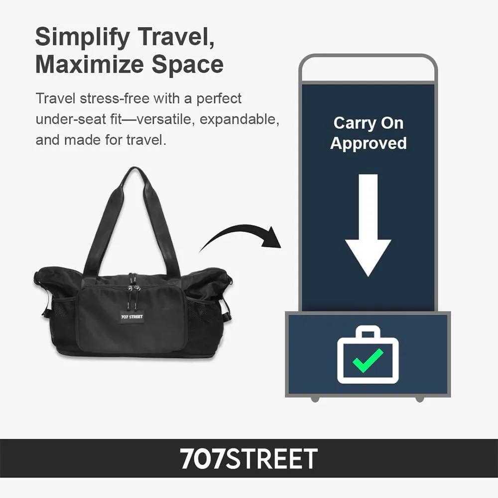 The Weekender Foldable Travel Bag for Women – Expandable Tote Bag for Trips and Daily Use