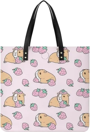 TigerPrint Fashionable All Printed Leather Handbag Unisex