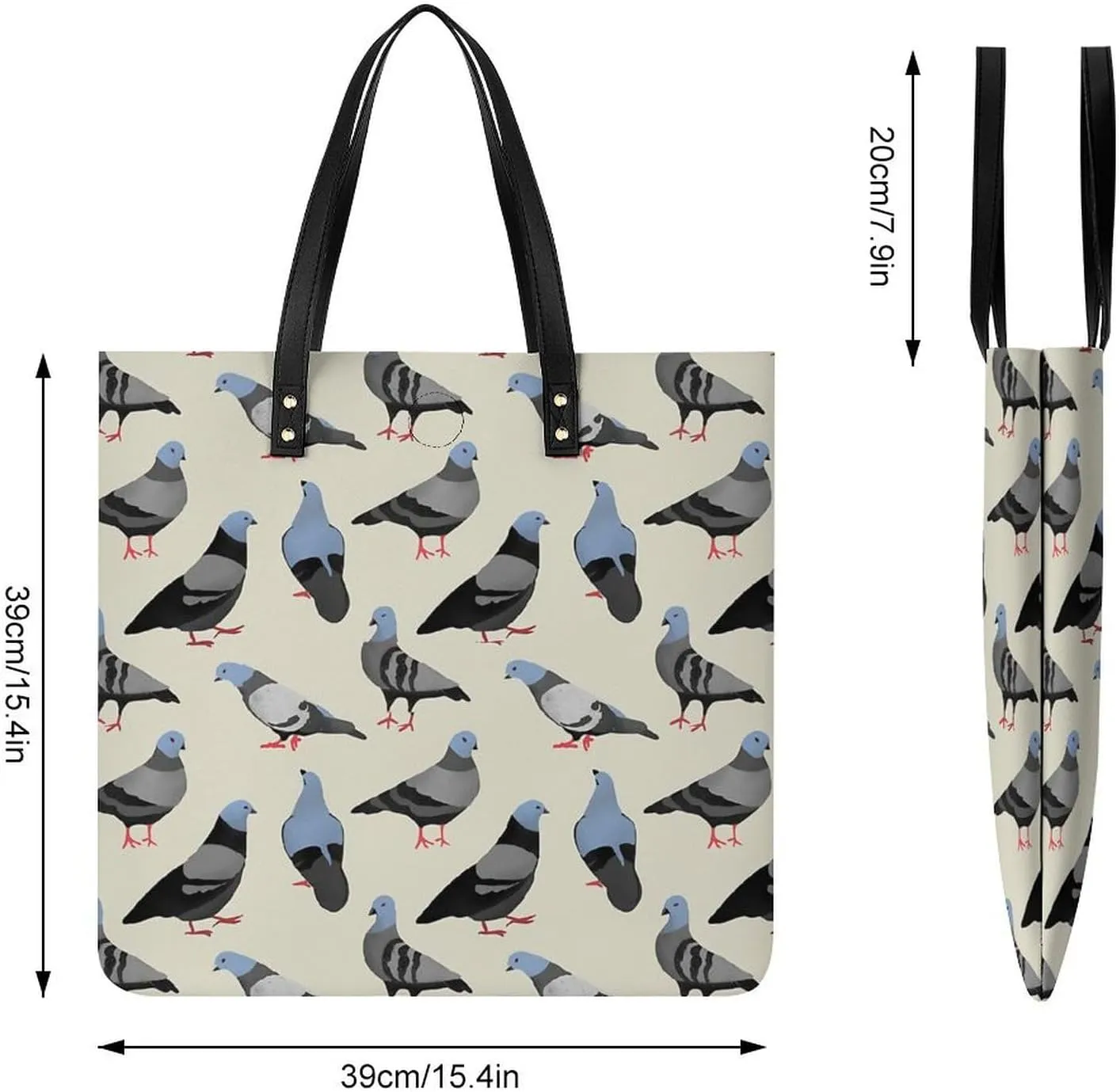 TigerPrint Fashionable All Printed Leather Handbag Unisex