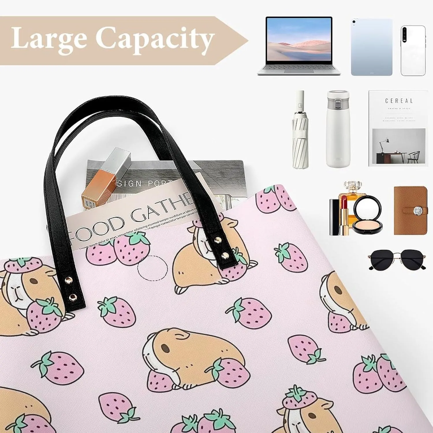 TigerPrint Fashionable All Printed Leather Handbag Unisex