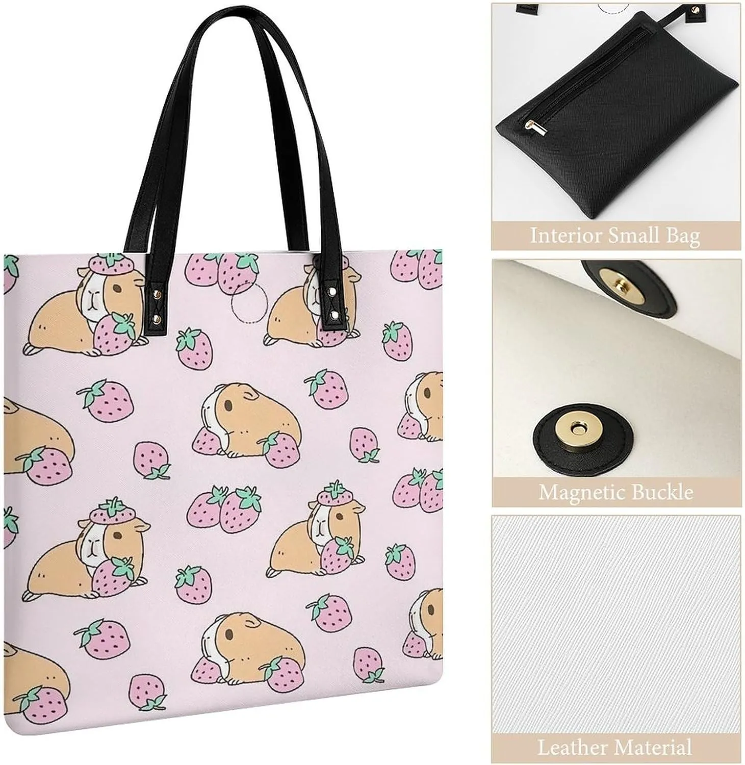 TigerPrint Fashionable All Printed Leather Handbag Unisex