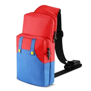 TNP Switch Bag, Travel Compatible with Nintendo Switch/Switch OLED/Switch Lite (Mario) Shoulder Bag Travel Portable Carrying Backpack for Games Accessories Console & Dock Charger
