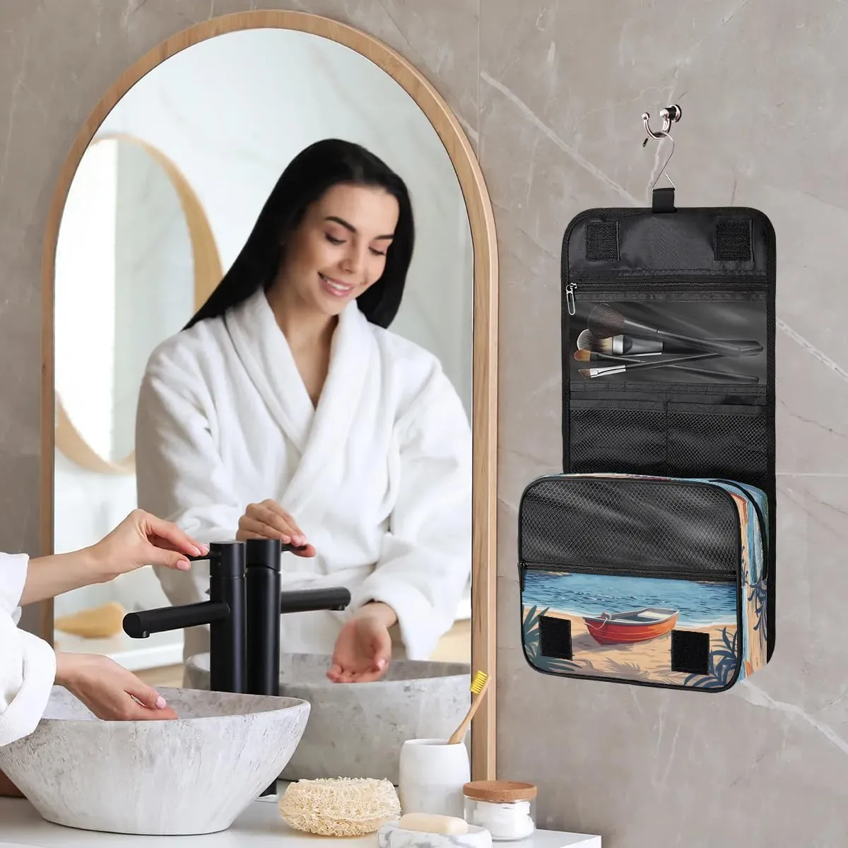 Toiletry Bag Hanging Toiletry Bag Travel Essentials Makeup Bag Travel Size Toiletries Bag Beach Boat Travel Essentials For Women Travel Containers For Toiletries