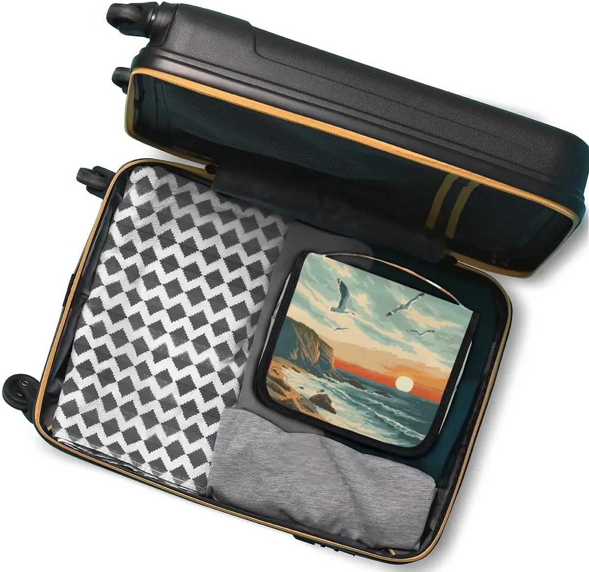 Toiletry Bag Hanging Toiletry Bag Travel Essentials Makeup Bag Travel Size Toiletries Bag Beach Seagull Sunset Travel Essentials For Women Travel Containers For Toiletries
