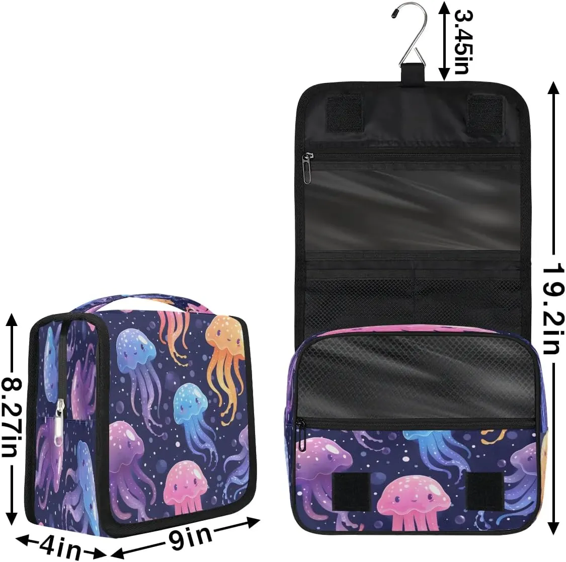 Toiletry Bag Hanging Toiletry Bag Travel Essentials Makeup Bag Travel Size Toiletries Bag Lovely Jellyfish Travel Essentials For Women Travel Containers For Toiletries