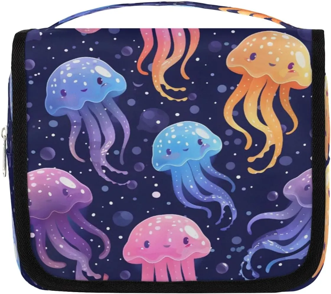 Toiletry Bag Hanging Toiletry Bag Travel Essentials Makeup Bag Travel Size Toiletries Bag Lovely Jellyfish Travel Essentials For Women Travel Containers For Toiletries