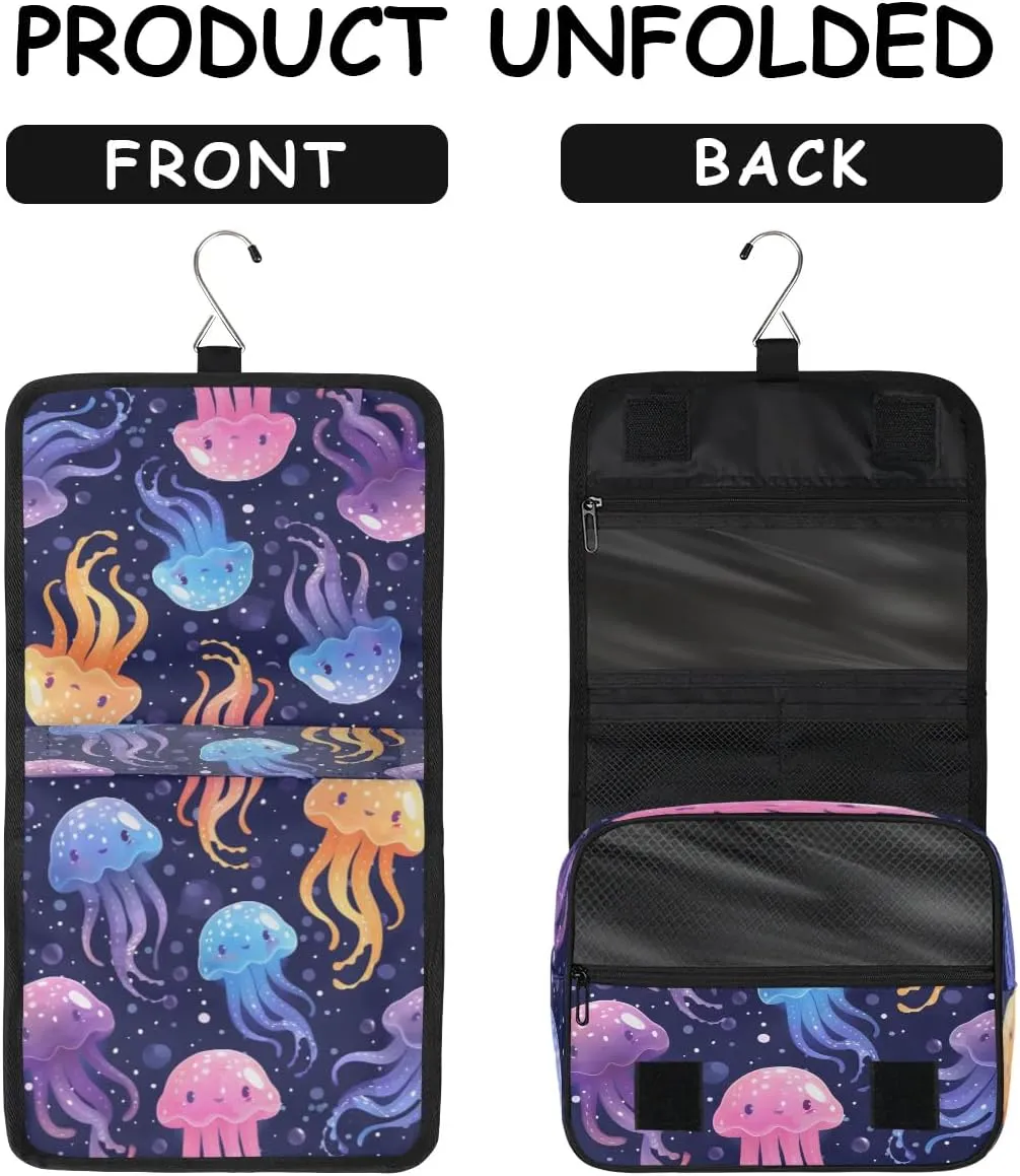 Toiletry Bag Hanging Toiletry Bag Travel Essentials Makeup Bag Travel Size Toiletries Bag Lovely Jellyfish Travel Essentials For Women Travel Containers For Toiletries