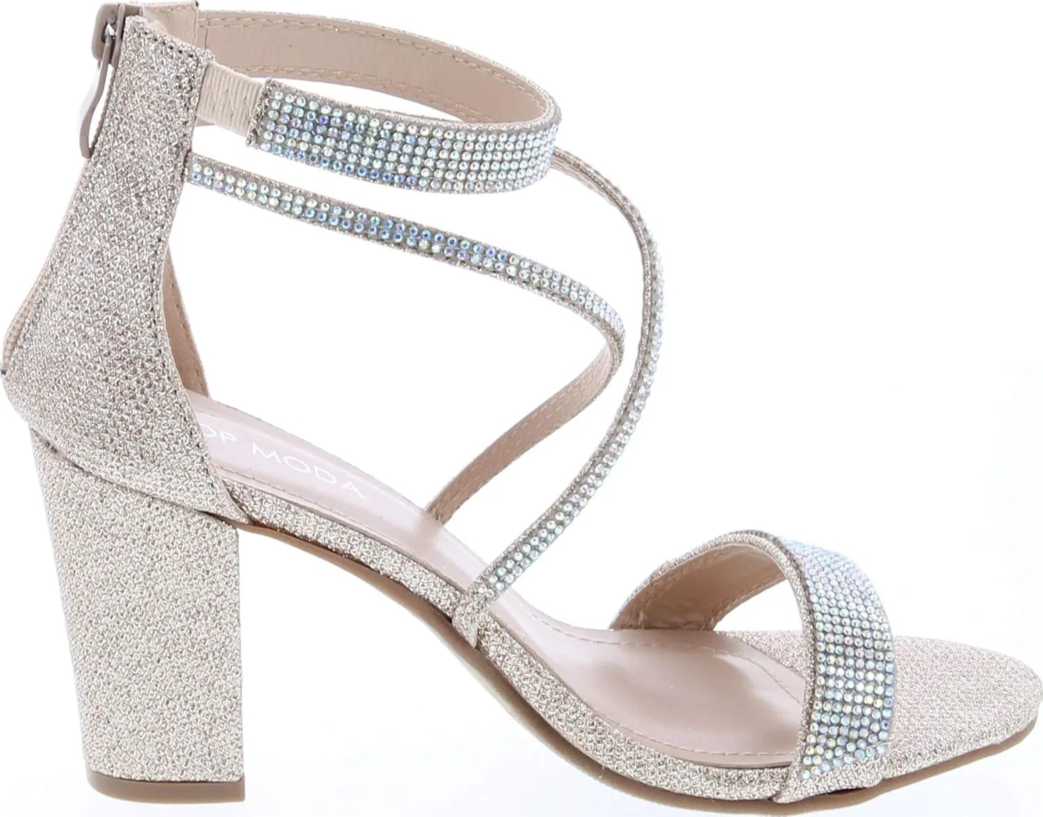 TOP Moda Dressy/Formal Sandals High Heel Ankle Strap Open Toe