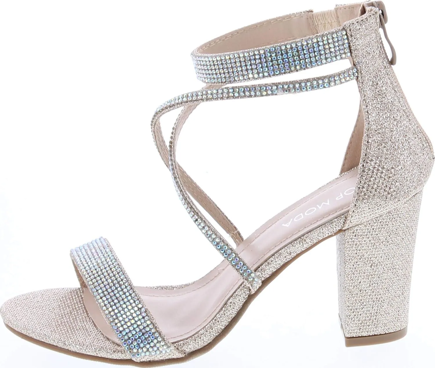 TOP Moda Dressy/Formal Sandals High Heel Ankle Strap Open Toe