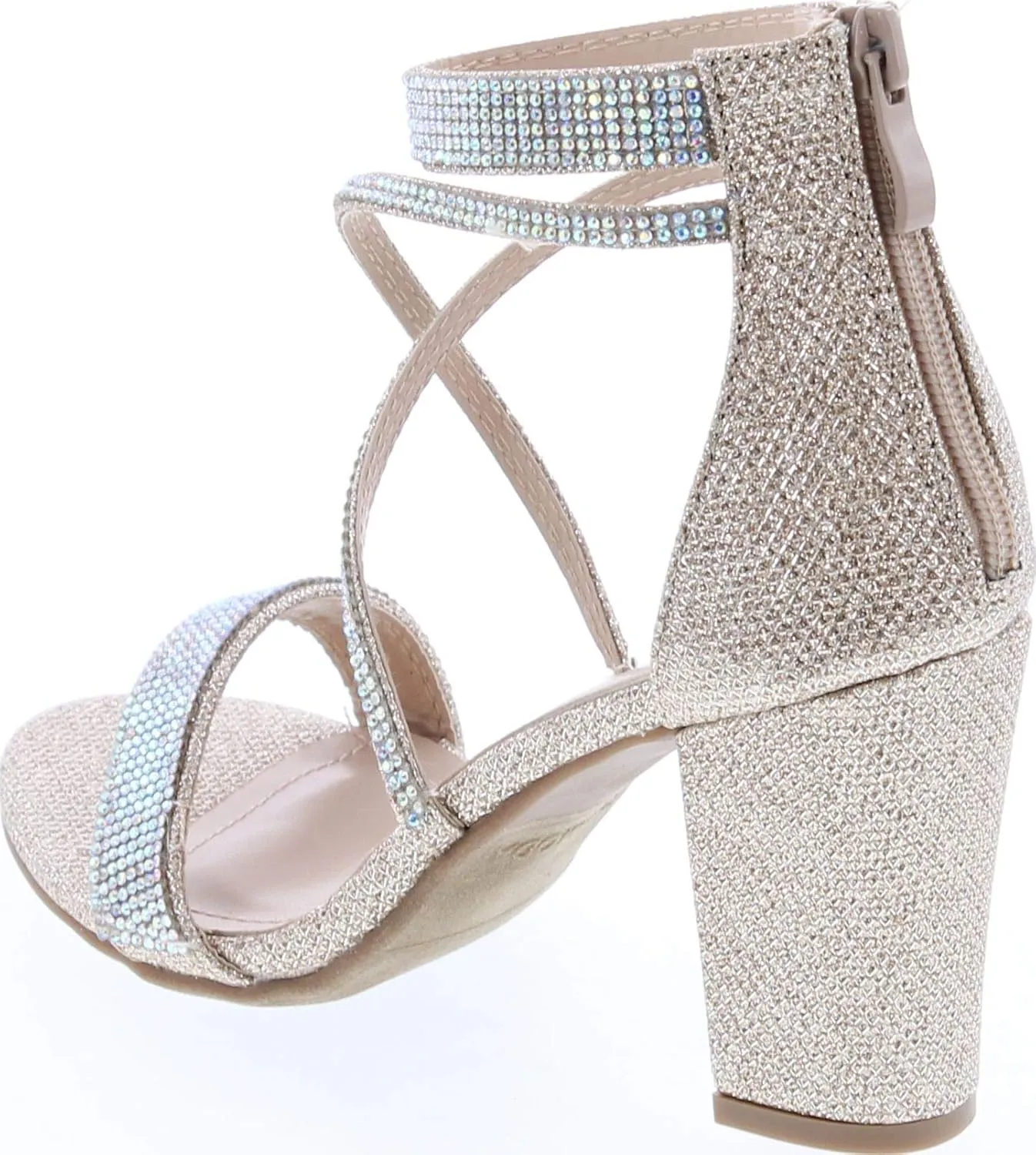 TOP Moda Dressy/Formal Sandals High Heel Ankle Strap Open Toe