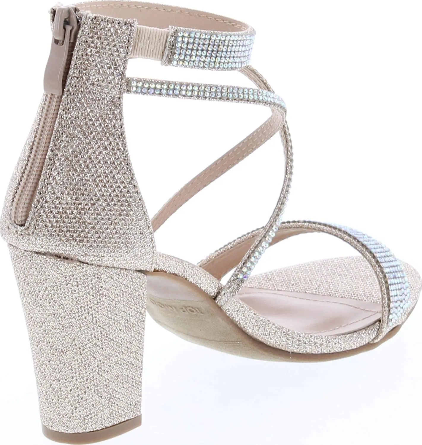 TOP Moda Dressy/Formal Sandals High Heel Ankle Strap Open Toe