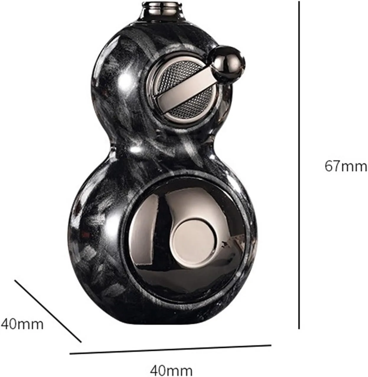 Torch Lighter, Cool and Stylish Gourd-Shaped Lighter, Adjustable Flame Size and refillable Butane Gas Lighter, Portable Windproof Lighter,(A1)