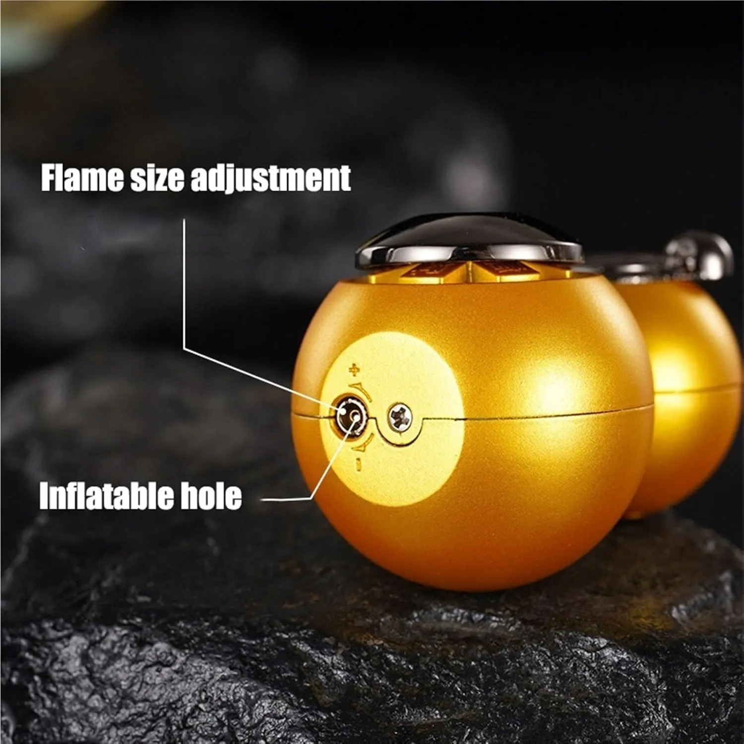 Torch Lighter, Cool and Stylish Gourd-Shaped Lighter, Adjustable Flame Size and refillable Butane Gas Lighter, Portable Windproof Lighter,(A1)