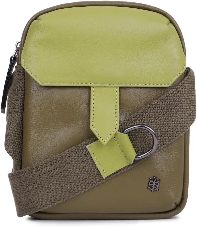Tortoise Bandolera - Sling Crossbody Bag for Men & Women/ 100% Genuine Leather/Stylish, Durable, Travel Friendly Sling Bag