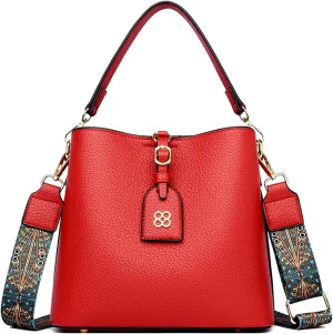 Tote Bag for Women Faux Leather Handbags Purses Fashion Shoulder Bags Top Handle Ladies Hobo Bucket Bag